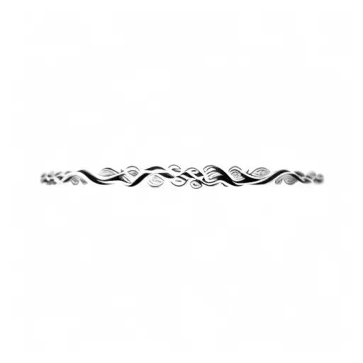 Olive branch fire cloud wave armband tattoo design idea