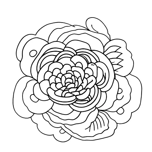 mountain mom ocean flowers tattoo design idea