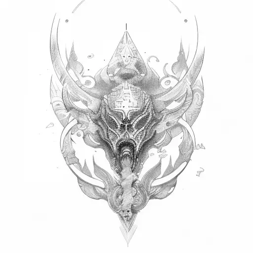 Helios mitology tattoo design idea