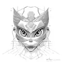 Asuka Langley Sohryu tattoo design idea