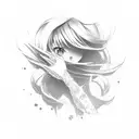 Asuka Langley Sohryu tattoo design idea