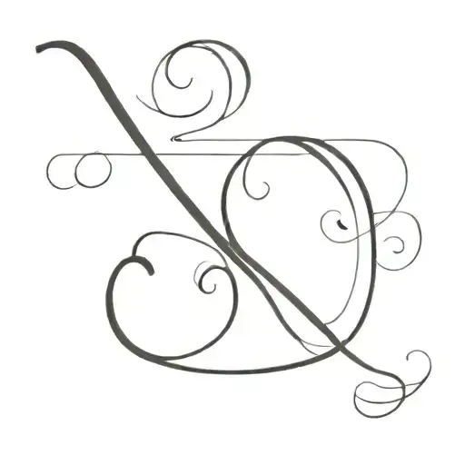 s and z letters cursive clung together  tattoo design idea