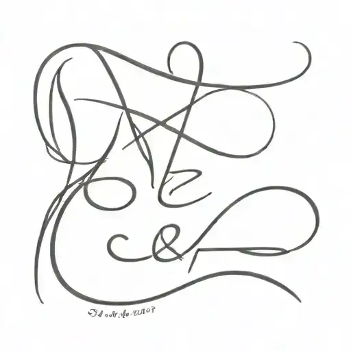 s and z letters cursive tattoo tattoo design idea