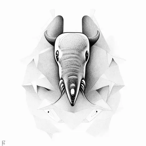 anteater tattoo design idea