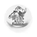 Scrooge McDuck smoking a bong tattoo design idea