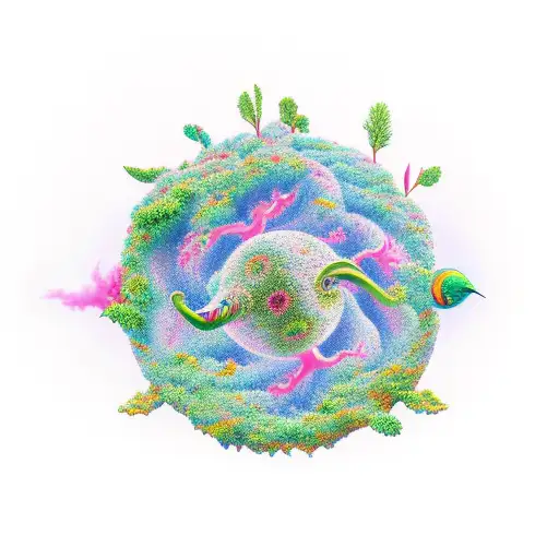 Symbolic representation of growth and change tattoo design idea