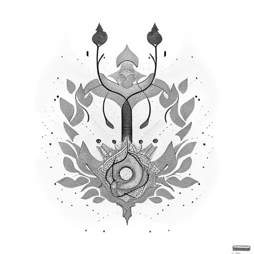 Symbolic representation of growth and change tattoo design idea