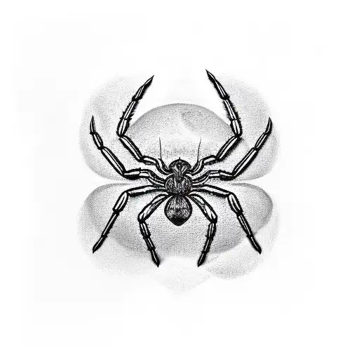 Spider realistic black and white line vector illustrations. Hand drawing  style. 6853303 Vector Art at Vecteezy