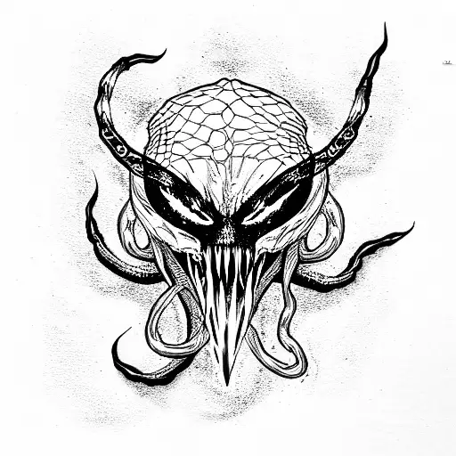 venom tattoo design idea