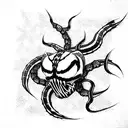 venom tattoo design idea