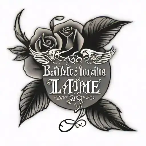 James 1:12 bible verse written tattoo design idea