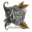 James 1:12 bible verse written tattoo design idea