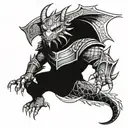 Dragonborn tattoo design idea