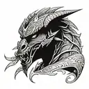 Dragonborn tattoo design idea