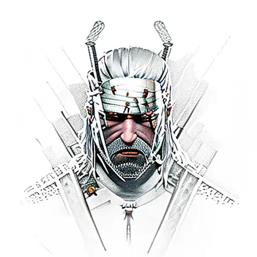 witcher, geralt  tattoo design idea