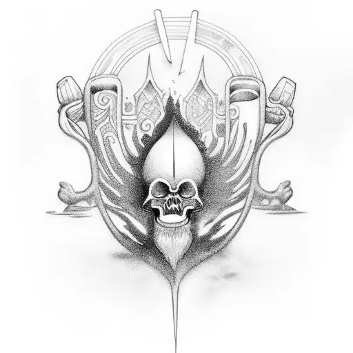 obatala y ochun tattoo design idea