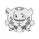 Bulbasaur, squirtle, charmander, butterfree and mudkip tattoo design idea