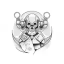 trader tattoo design idea