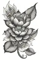 lotus pheniox half alive tattoo design idea