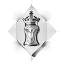 chess piece tattoo design idea