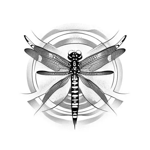 spirit of the dragonfly  tattoo design idea