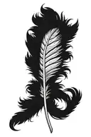 black feathers around the arm band tattoo design idea