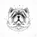 chow chow tattoo design idea