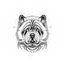 chow chow tattoo design idea