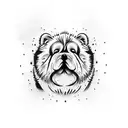 chow chow tattoo design idea