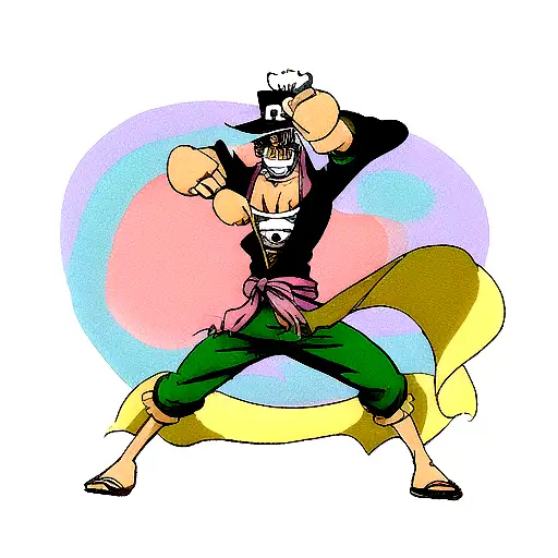 one piece Zorro  tattoo design idea