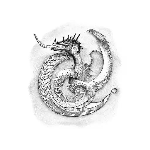 quetzalcoatl tattoo design idea