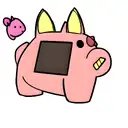 half pig half controller tattoo design idea