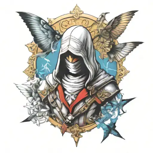 assassins creed game  tattoo design idea