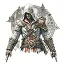 assassins creed game  tattoo design idea