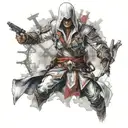 assassins creed game  tattoo design idea