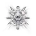 Electric guitar tattoo design idea