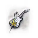 Electric guitar tattoo design idea