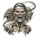 attack of the titans all over the arm tattoo design idea
