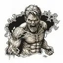 attack of the titans all over the arm tattoo design idea