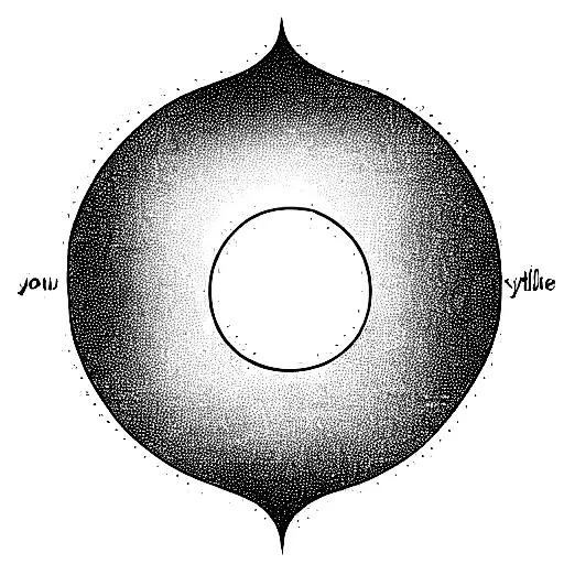 You Revolve Around Me, I Revolve Around You  tattoo design idea