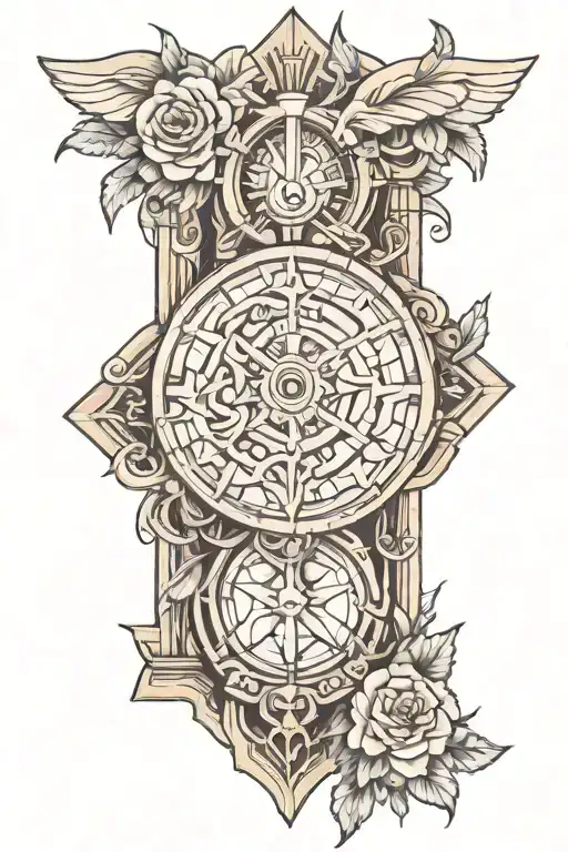 woodwork inspired tattoo tattoo design idea