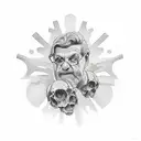 Pals Forever with handshake tattoo design idea