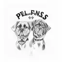 Pals Forever with handshake tattoo design idea