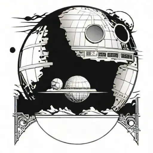 Star Wars Death Star tattoo design idea