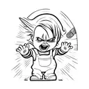 Chucky  tattoo design idea