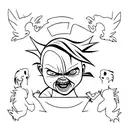 Chucky  tattoo design idea