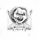 Chucky  tattoo design idea