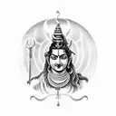 lord shiva with anger tattoo design idea