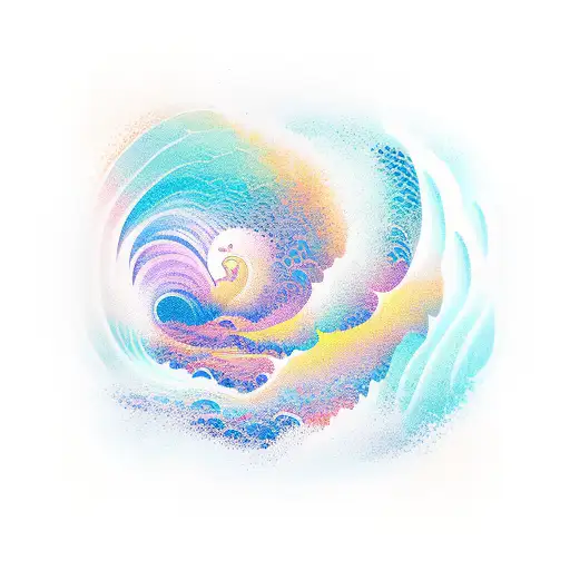 Ocean Wave tattoo design idea