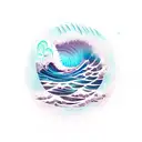 Ocean Wave tattoo design idea